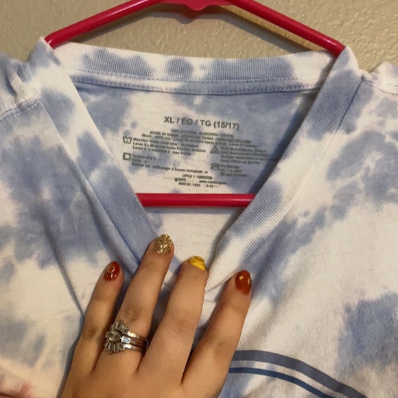 Size xl nasa tie dye crop top rainbow - Picture 2 of 3